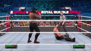 Royal Rumble 2023 Extrem Rules Roman Reigns vs Shawn Michael Universal Champion Title 2K23