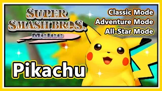 Super Smash Bros. Melee - Classic, Adventure & All-Star Mode | Pikachu (Hard/Normal)