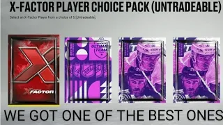 INSANE X-FACTOR CHOICE PACK LUCK! PREPARING FOR TEAM OF THE YEAR NHL 22 PACK OPENING.