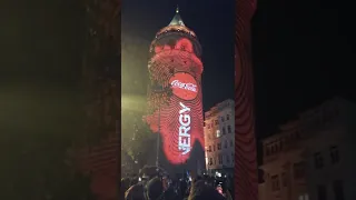 Istanbul Galata Tower Light Show