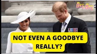 BYE THEN - WHY MEGHAN AND HARRY JUST QUICKLY DEPARTED #royalfamily #meghanmarkle #princeharry