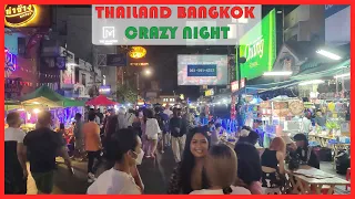 CRAZY NIGHT | Khao San Road | Bangkok Thailand | 4K