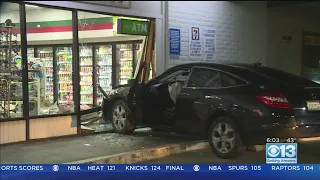 Car Crashes Into Sacramento 7-Eleven, Driver Detained