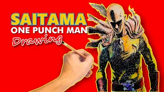 Saitama Drawing | One Punch Man Drawing | How To Draw