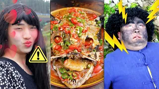 Eating Spicy Food and Funny Mukbang | Funny Pranks Compilation | TikTok Video - Songsong and Ermao