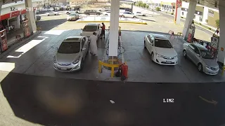 Explosion at petrol station 😱