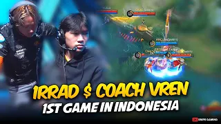 1RRAD and COACH VREN FIRST GAME as RRQ MEMBERS in INDONESIA . . . 🤯