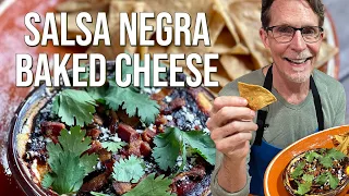 Rick Bayless Secret Weapons: Salsa Negra Baked Goat Cheese