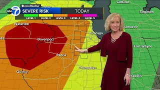 Potentially severe storms forecast for Chicago area Tuesday