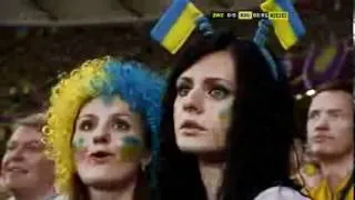 Beautiful Ukrainian football fan