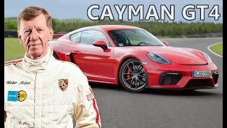 New Porsche 718 Cayman GT4 Track Test by Walter Röhrl