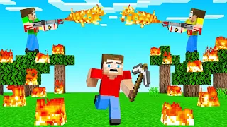 FLAMETHROWERS vs SPEEDRUNNERS In MINECRAFT!