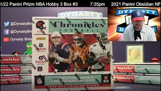 2021 Chronicles Football Card 6 Box Half Case Break #1   Sports Cards