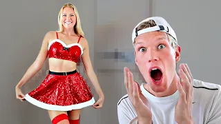 RATING MY FIANCE'S HOTTEST CHRISTMAS OUTFITS!!!