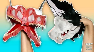 How to make a paper Four-Jawed Dragon-Skuldog on hand. / Sofit PaperCraft / DIY