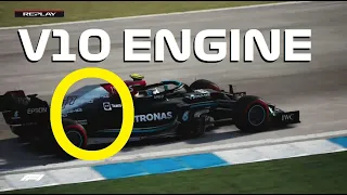 What happens when you put a V10 in the F1 2021 Mercedes?