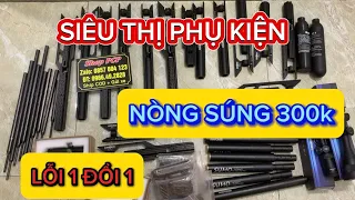 SIÊU THỊ PHỤ KIỆN SÚNG HƠI NÉN KHÍ PCP GIÁ THANH LÝ | NÓNG SÚNG 300k Lỗi 1 Đổi 1 | KHUNG KÍNH 500k