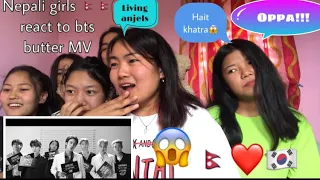 Nepali girls hilarious reaction to  “BTS (방탄소년단 )butter MV” #nepaliarmy #bts #btsbutter