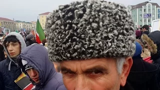Зикр на митинге в Грозном. 22 января 2016