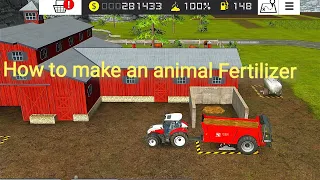How to make an animal Fertilizer? Timelapse #17.   fs 16 / farming simulator 16.