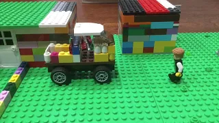 Stop motion lego video - lawn mower trouble