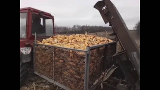 Саморобний кукурузо уборочний комбайн.(Самодельный кукурузо уборочный комбайн)