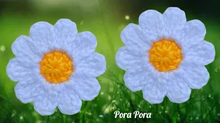 How To Crochet A Daisy Flower I Easy Crochet Flower Tutorial For Beginners