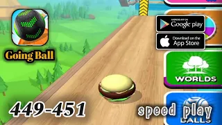 Going Balls - level 449 to 451 - SpeedRun Gameplay Walkthrough (Android, iOS)