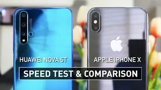 Nova 5T vs iPhone X SPEED TEST & GRAPHICS TEST | Zeibiz