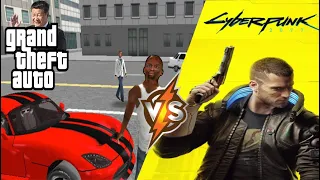 Chinese GTA vs Cyberpunk 2077 falling physics !