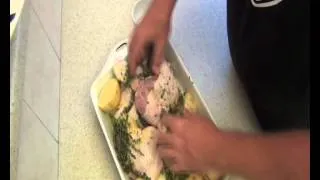 diabetic recipe-white wine & herb roast chicken