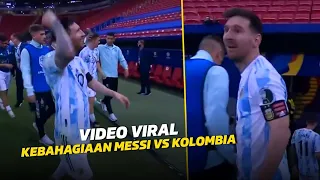SENYUM GURIH MESSI‼️Lihat Kebahagiaan Lionel Messi Saat Argentina Berhasil Kalahkan Colombia