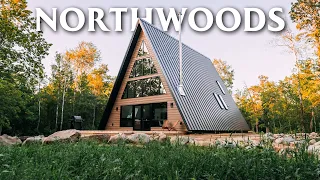 Spacious A-Frame in the Forest! // Northwoods A-frame Tour!