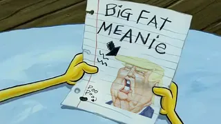 How Trump Reacts During The Election, Portrayed By Spongebob