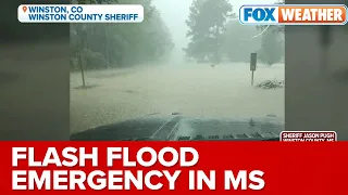 Flash Flood Emergency Declared In Mississippi As Torrential Rains Trigger Water Rescues