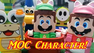 Luigi and Mario new MOC Character and Level mixed Character Power UP!