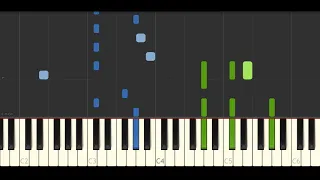 Ludovico Einaudi - Monday [Synthesia Tutorial + Midi]