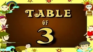 Learn Multiplication Table Of Three 3 x 1 = 3 | 3 Times Tables | Fun & Learn Video