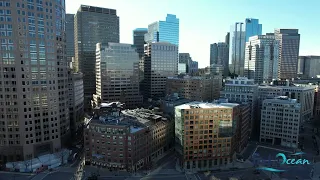 Boston Drone Flight 4K 2024 TD Garden Arena State House Old North Church DJI Mavic 2S Massachusetts