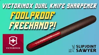 Victorinox Dual Knife Sharpener 4.3323 - Foolproof & Idiot-Proof Freehand Sharpening for Beginners?!