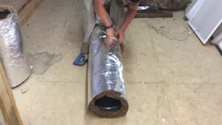 Wrapping duct work