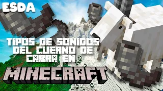 CUERNO DE CABRA: Todos los sonidos (Minecraft 1.19) || ESDA