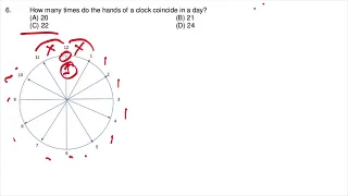 How many times do the hands of a clock coincide in a day?