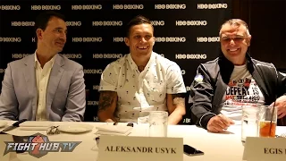 Oleksandr Usyk vs. Michael Hunter - The FULL Usyk Media Roundtable Table video