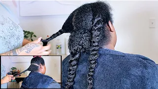 FINE Hair gets PRESSED OUT! (Graduation Hair)