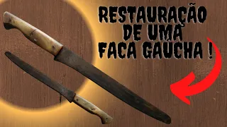 restauração de uma faca gaúcha