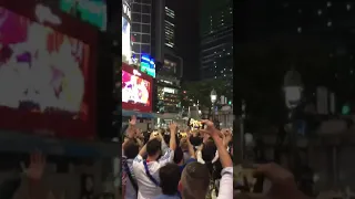 再び渋谷が揺れた！W杯コロンビア戦後のスクランブル交差点