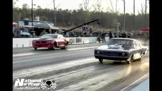 Doc Street Beast vs Fireball Camaro in a close Race! At Orangeburg S.C. Street outlaws live event