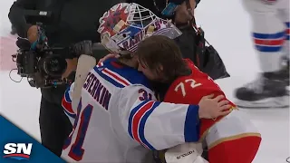 Panthers And Rangers Exchange Handshakes After Six-Game Series