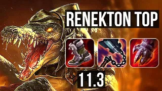 RENEKTON vs JAX (TOP) | 7/0/6, Godlike, 300+ games | KR Master | v11.3